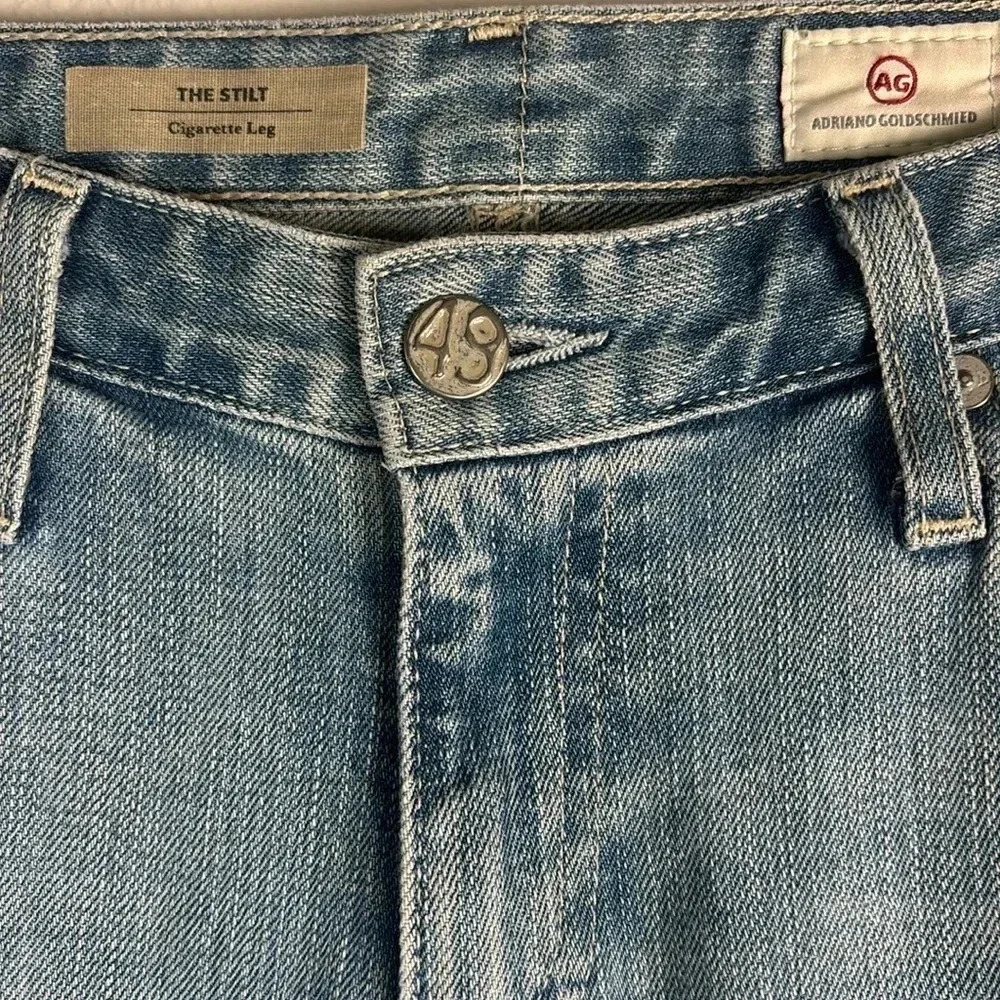 AG Adriano Goldschmied The Stilt Cigarette Leg Jeans | Low-Rise Women’s Size 28R - Picture 3 of 10